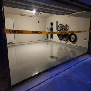 garage epoxied floor