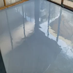 epoxy floor with no flake