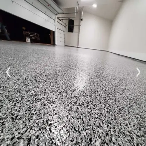 garage flooring with Full Broadcast Epoxy Floor