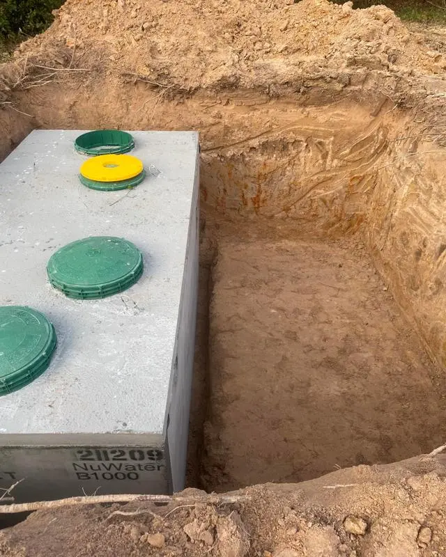 septic tank below ground