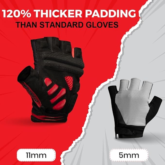 Wadmitts Padded Cycling Gloves