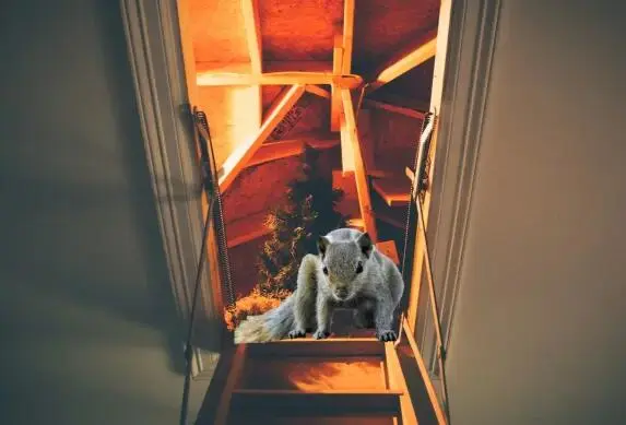 animal in attic