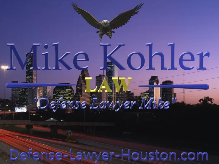 criminal defense lawyer mike kohler, houston, tx, usa