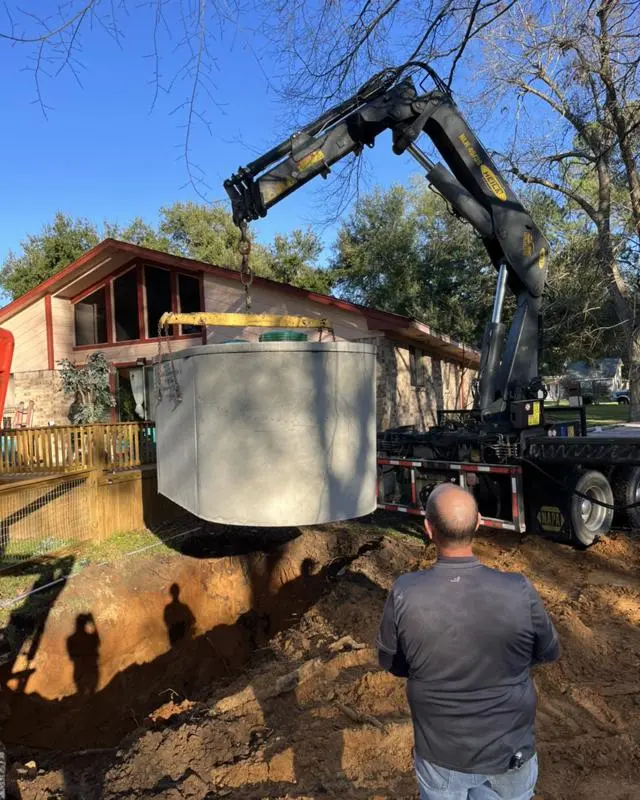 septic install grimes country, texas