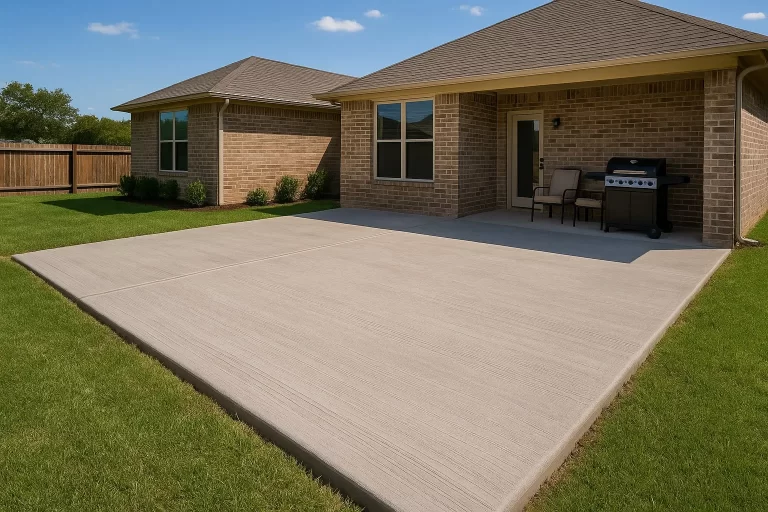 dobin tx concrete patio extension