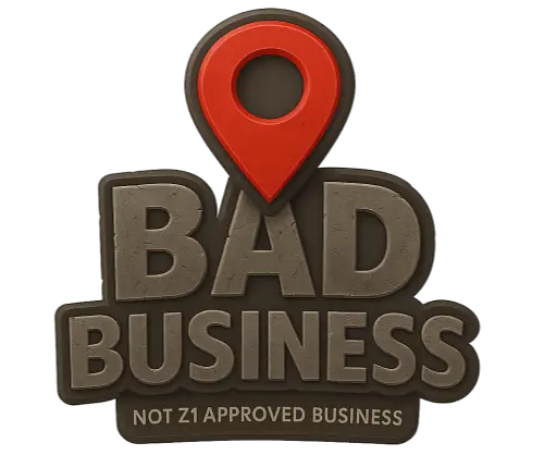 Z1BIZ - Not Approved Business